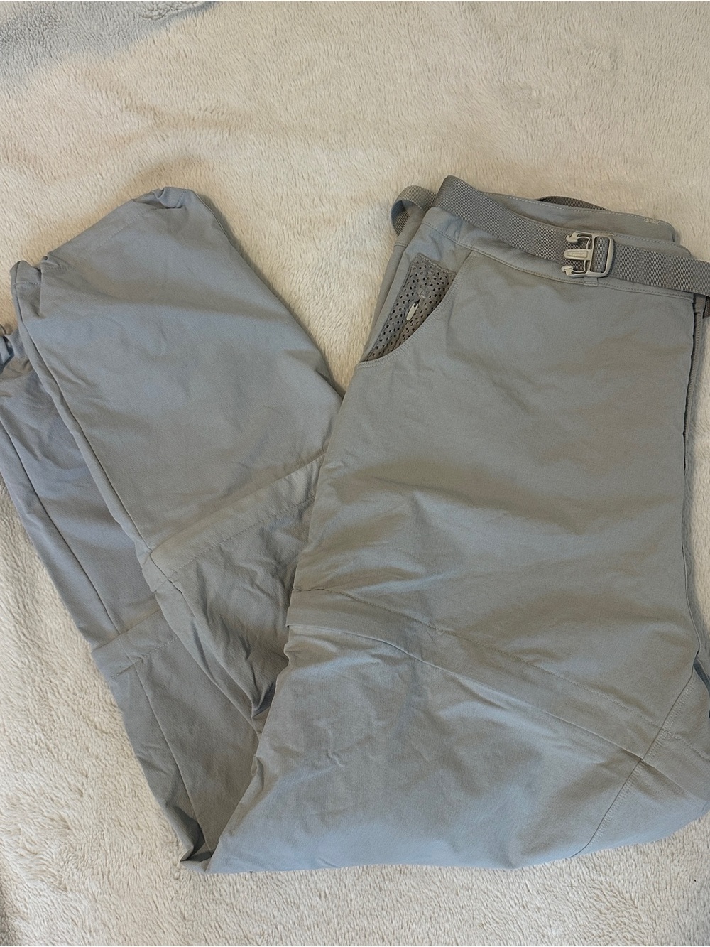 Outdoor Voices Light Gray Cargo Pants